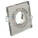 Halogénové priehľadné LED svietidlo GU10 MR16 CT-7003 štvorcové