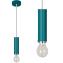 MODERNÁ OSTI A ZÁVISNÁ LAMPA, KOVOVÁ MODRÁ