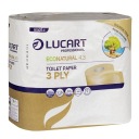 Toaletný papier EcoNatural 4.3, 100% recyklovaná celulóza, 3 vrstvy, 4 rolky