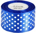 Saténová stuha s bodkami 50mm/22mb, 18col