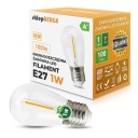 E27 LED žiarovka 1W Edison retro dekoratívne vlákno 60lm