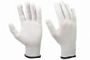 PLETENÉ pracovné rukavice, elastické, biele, 6/XS