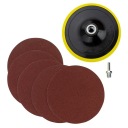 Kotúč na suchý zips + 5x brúsny kotúč 150mm p40