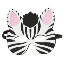 Plstená maska ​​Maska Zebra karnevalový ples