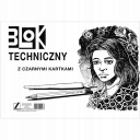 Technický blok A 3 s čiernymi kartami 10 kariet LINE