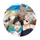 3 anime špendlík so vzorom Yuri on Ice 58 mm