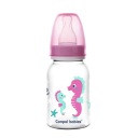 Canpol Fľaša úzka 120ml LOVE&SEA PINK
