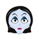 HALLOWEEN VAMPIRE PAPIEROVÁ MASKA 1 ks