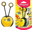 Maped 2 Hole Sharpener + 2 Bee Caps