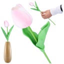 TULIPÁNOVÉ UMELÉ KVETY ako skutočné kytice do veľkonočnej vázy na balkón