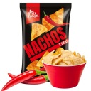 Nachos Paprika Nachos s chilli 500g Tortilla Chips Veľké balenie