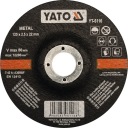 Kovový rezací kotúč, konvexný 125x2,5x22 mm YATO