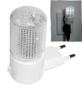 Diskrétna 3 LED KONTAKTNÁ NOČNÁ LAMPA, biela