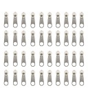 LuxTextil KOVOVÝ POSUVNÝ Kôň PRE ŠPIRÁLU PÁSKU 5mm 40ks STRIEBORNÝ