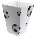 Futbalové škatuľky na popcorn, 6 kusov