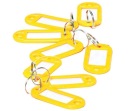 Identifikátory D.RECT ​​​​KEY PRENDANT YELLOW 10 ks