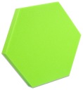 Nástenné panely do detskej izby, zelená farba, šesťhran šesťhran, 3 cm