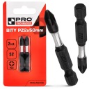 Nárazový bit PZ2 Nárazový bit 50mm | Nárazový bit pre skrutkovač 2 ks.