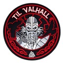 ZÁPLATA NA VELCRO PVC ZNAK WARRIOR TIL VALHALL M-TAC ČIERNA/ČERVENÁ