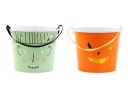 Halloweenske vedrá na cukrovinky 13,5 cm mix 2 ks.
