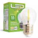 E27 LED ŽIAROVKA 1,3W 3000K Edisonova guľa s vláknom