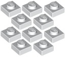 LEGO tanier 1x1 biely (3024/302401) 10ks