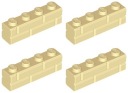 LEGO 15533 TEHLA 1x4 piesok NOVINKA (8g) 4 ks.