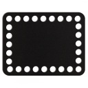 čierny základný košík dno 10x13cm HDF obdĺžnik