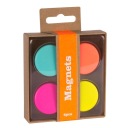 Sada magnetov APLI Fluor Collection 4 ks