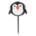 Penguin pero s brmbolcom do školy ako darček pre priateľa dievčaťa