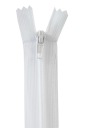 Transp na skrytý zips. C3 60 cm Biela
