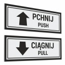 Push Pull - Push Pull - samolepky 4x11