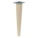 drevená noha 45 cm bukový kužeľ + montážna doska
