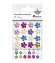 Samolepiace kryštály Flowers 52 ks Titanium