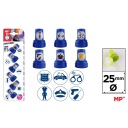POLICAJNÉ ZNÁMKY PRE DETI MIX VZORY POLICE 6 ks MP PM194-44