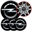 4 Emblémy Stredy ráfikov Kryty kolies Kolesá OPEL TOP SET 60mm