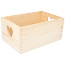 DREVENÁ KRABIČKA BOX KONTAJNER SRDCE