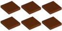 LEGO TILE 3068b DLAŽBA 2x2 hnedá (3g) 6 ks.