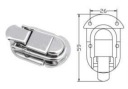 Zámok na kufre a kazety XLJ412, chróm, 59mm