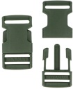 PLASTOVÁ ZÁPADKA NA PÁSKU 2,5 cm 25 mm - ZELENÁ