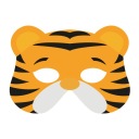 Plstená maska ​​Tiger Carnival maškarný kostým párty