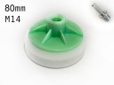 PODLOŽKA LEŠTIACA HUBKA 80mm MINI M14 BIELA ​​+ DRŽ