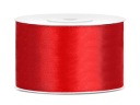 ČERVENÁ SATÉNOVÁ STUHA 38mm/25m