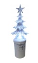 LED VLOŽKA VIANOČNÉHO STROMČEKA, NA AKUMULÁTOROVÚ, DEKORÁCIA, 16,5 cm, STUDENÁ BIELA