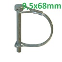 Sklopný bezpečnostný kolík pre rúrku 9,5 x 68 mm