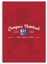 OXFORD CAMPUS NOTEBOOK A4/60K MRIEŽKA červená