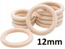 Drevený kruh pre MACRAME Tyč na záclony 12mm 10 ks