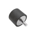 Gumová pätka, vibroizolátor typ D 40x20 mm M8x25