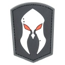 3D PRILBA MONDERNO NÁŠIVKA SYMBOL GFC, ŠEDÁ