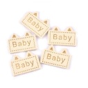 Etiketa z ekokože BABY ECRU 2743